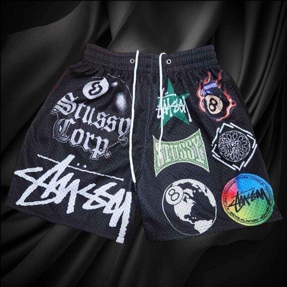 Stussy Logos Short Mesh/Jersey Short Unisex *Modern Boot* - Picture 1 of 4